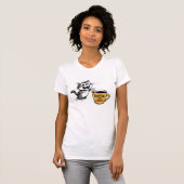 Black Cat Coffee Lover T-Shirt (Vorne ganz)