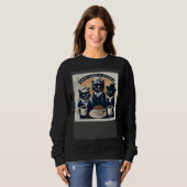 Black Cat Coffee Squad Sweatshirt (Vorne ganz)