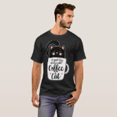 Black Cat Coffee Tasse Chat T-Shirt (Vorne ganz)