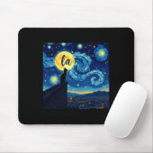 Black Cat Comma La Kamala Harris Halloween Starry Mousepad (Mit Mouse)