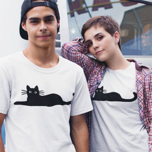 Black Cat Cool Kitty Lover T-Shirt