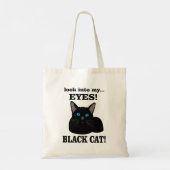 Black Cat Crazy Cat Lady Black Cat Tragetasche (Rückseite)