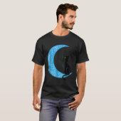 Black Cat Crescent Moon Sailor Mama T-Shirt (Vorne ganz)