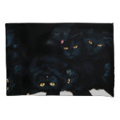 Black Cat Cuddle Kissenbezug (Vorderseite)