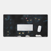 Black Cat Cuddle Schreibtischunterlage (Tastatur & Maus)