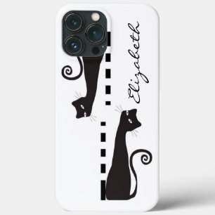Black Cat Custom Monogram Case-Mate iPhone Hülle
