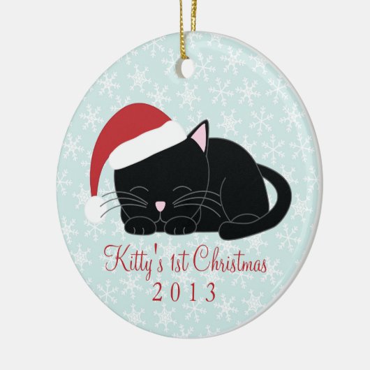 Black Cat Custom Weihnachtsschmuck (Links)