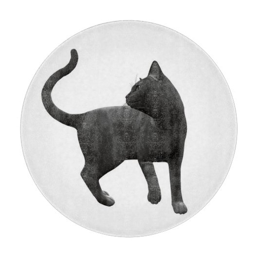 Black Cat Cutting Board Schneidebrett (Vorderseite)