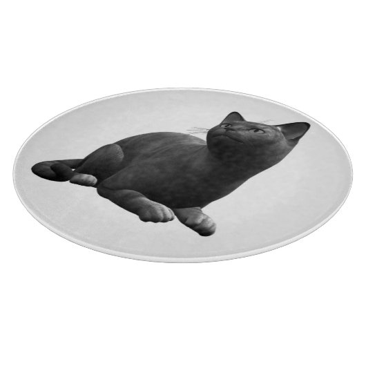 Black Cat Cutting Board Schneidebrett (Ecke)