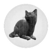 Black Cat Cutting Board Schneidebrett (Vorderseite)