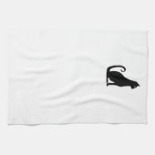 Black Cat Design Handtuch (Horizontal)
