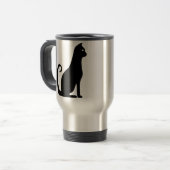 Black Cat Design Reisebecher (Vorderseite Links)