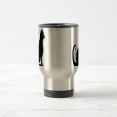 Black Cat Design Reisebecher (Mittel)