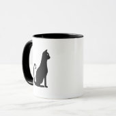 Black Cat Design Tasse (Vorderseite Links)