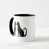 Black Cat Design Tasse (Vorderseite Links)