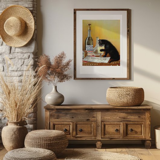 Black Cat Drink Absinthe Poster