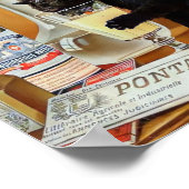 Black Cat Drink Absinthe Poster (Ecke)