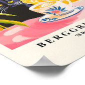 Black Cat Drink Kaffeemaschine, Funny Cat Wall Poster (Ecke)