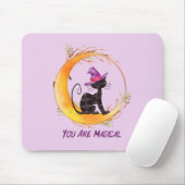 Black Cat - Du bist magisch Mousepad (Mit Mouse)