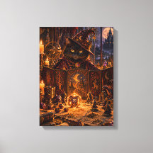 Black Cat Dungeon Master Fantasy Art