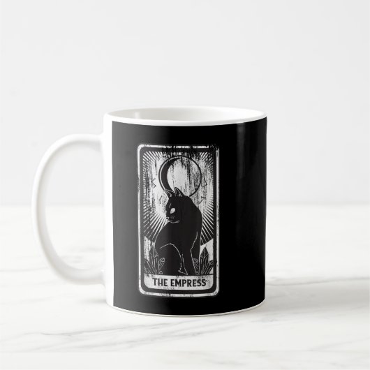 Black Cat Empress Tarot Card Kaffeetasse (Links)