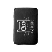 Black Cat Ew People Funny Cat Lover Badematte (Vorderseite Vertikal)