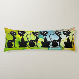 Black Cat Express Body Pillow Seitenschläferkissen