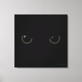 Black Cat Eyes | Cherie's Art Copyrighted Leinwanddruck (Vorderseite)
