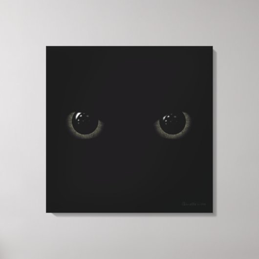 Black Cat Eyes | Cherie's Art Copyrighted Leinwanddruck (Vorderseite)
