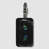 Black Cat Eyes Gepäckmarke - Anpassbar Gepäckanhänger (Vorderseite Vertikal)