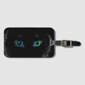 Black Cat Eyes Gepäckmarke - Anpassbar Gepäckanhänger (Vorderseite (Horizontal))