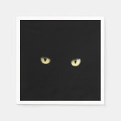 Black Cat Eyes | Halloween Serviette (Vorderseite)