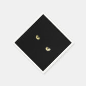Black Cat Eyes | Halloween Serviette (Ecke)