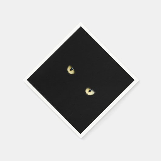Black Cat Eyes | Halloween Serviette (Ecke)