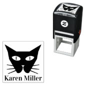 Black Cat Eyes Individuelle Name Permastempel (Beispiel)