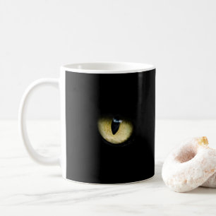 Black Cat Eyes Katzenaugen-Makro Kaffeetasse