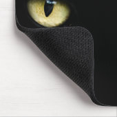 Black Cat Eyes | Katzenaugen-Makro Mousepad (Ecke)