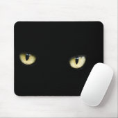 Black Cat Eyes | Katzenaugen-Makro Mousepad (Mit Mouse)