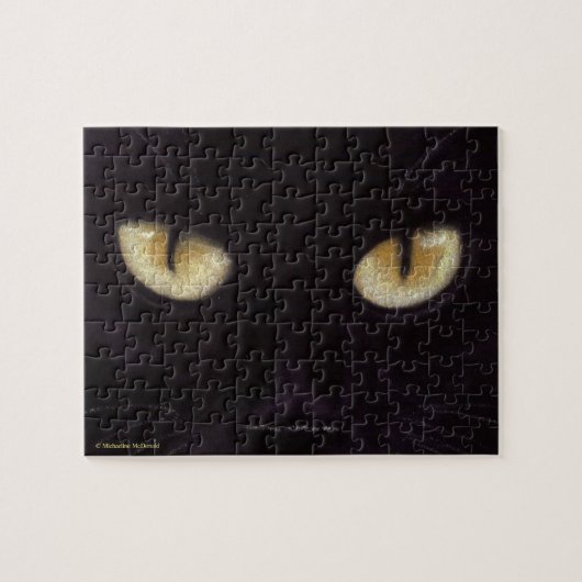 Black Cat Eyes Puzzle (Horizontal)