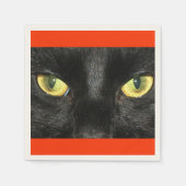 Black Cat Eyes Serviette (Vorderseite)