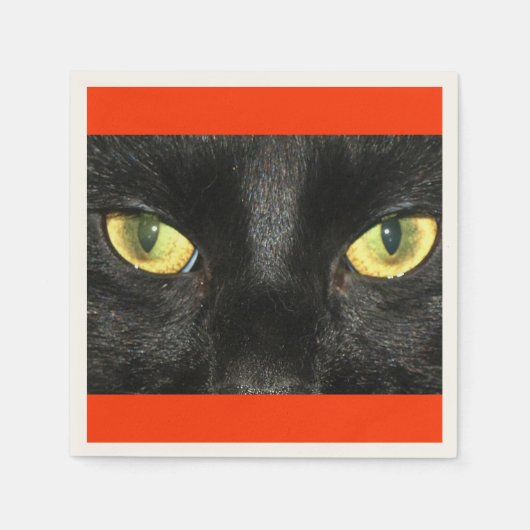 Black Cat Eyes Serviette (Vorderseite)