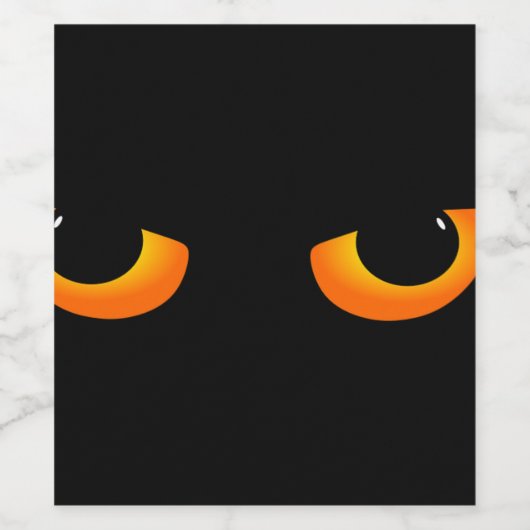 Black Cat Eyes Weinetikett (Einzelnes Label)
