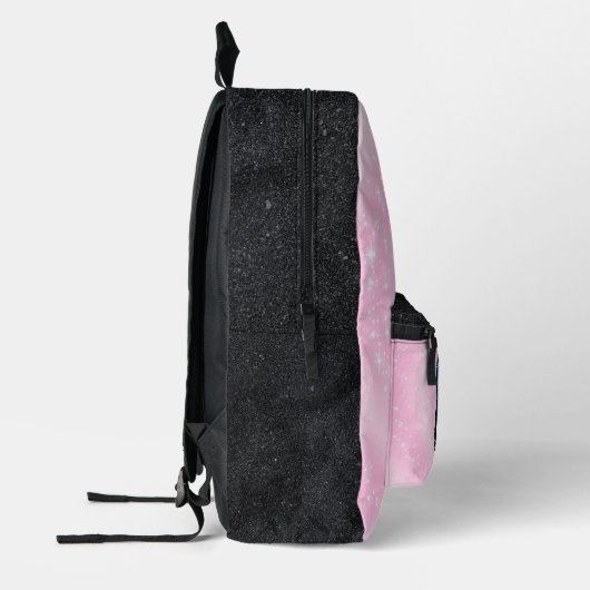 Black Cat Face Bedruckter Rucksack (Links)