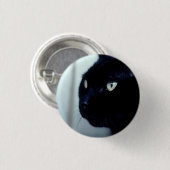 Black Cat Face Button (Vorne & Hinten)