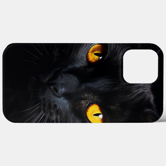 Black Cat Face Case-Mate iPhone Hülle (Rückseite (Horizontal))