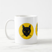 Black Cat Face Kaffeetasse (Links)