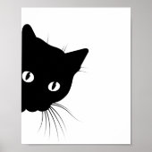 Black Cat Face Poster (Vorne)