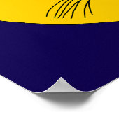 Black Cat Face Poster (Ecke)