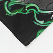 Black Cat Fahrrad St. Patrick's Day Fleecedecke (Ecke)