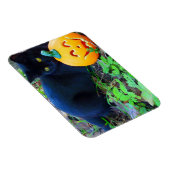 Black Cat Fall Foto Magnet (Rechte Seite)